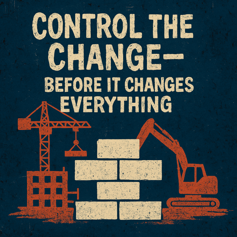 Control the change-before it changes everything