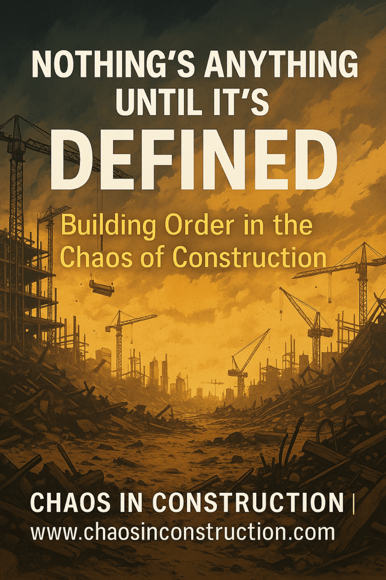 Nothing is anything until defined