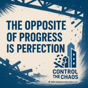opposite of progress is perfection