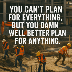 You Can't plan for everything, but you better damn well plan for anything